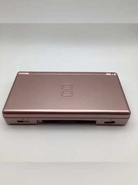 Nintendo DS Lite Metallic Rose Gold /Pink Handheld Console With Stylus TESTED